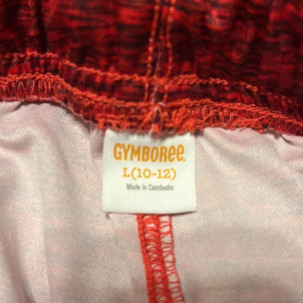 Mottled Red Athletic Shorts